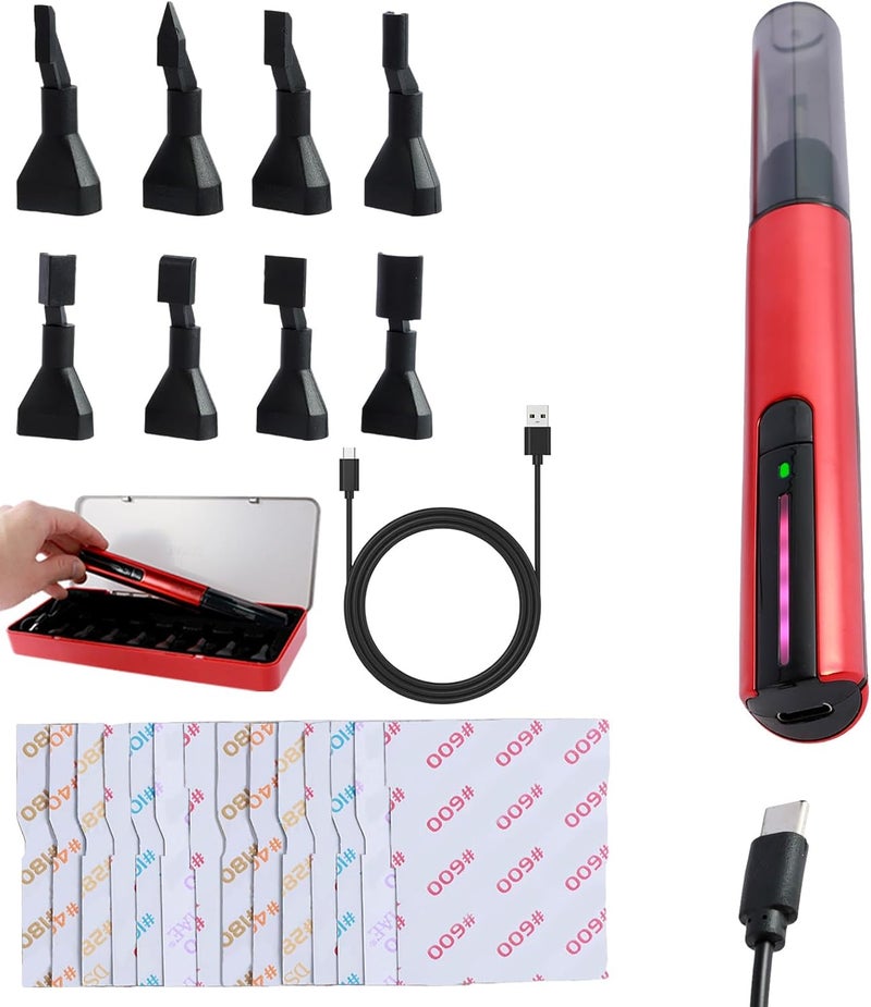 Abizarch Mini Reciprocating Sander Set Portable Electric Sanding Pen USB Rechargeable Mini Sander with Overload Protection 3 Gears Adjustable Sanding Pen Polishing Machine for Grinding Polishing Surfa - Image 5